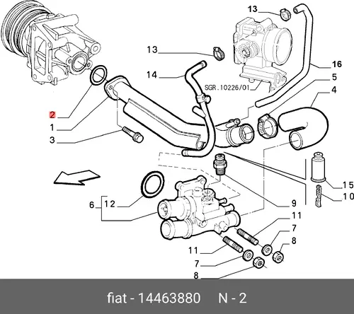 КОЛЬЦО УПЛОТНИТЕЛЬНОЕ 3,53X34,52 14463880 FIAT