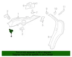 ФИКСАТОР ОБШИВКИ T2R11414 JAGUAR