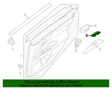 Ручка двери NISSAN 80944-3TA0B