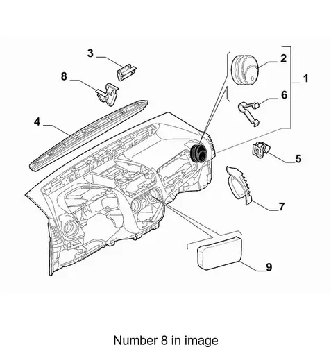КРЕПЛЕНИЕ ТОРПЕДО МЕТАЛЛ 46790807 CHRYSLER