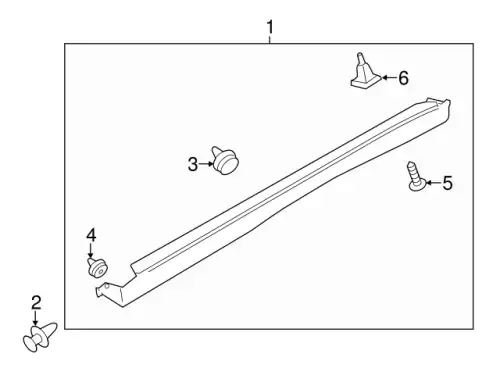 Винт обшивки передней двери MS450930 MITSUBISHI