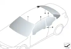 51 31 7 285 908 Лобовое стекло grьn BMW