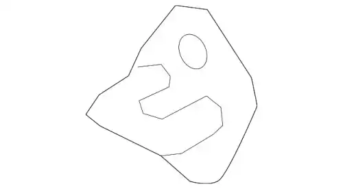 петля замка двери 813503N000 MOBIS
