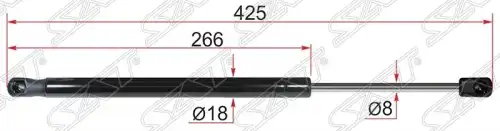 Амортизатор (упор) багажника SAT ST-904520004R