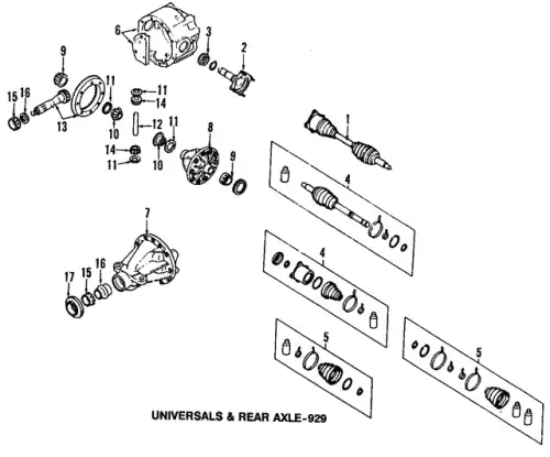  САЛЬНИК ДИФЕРЕНЦИАЛА P01627238 MAZDA