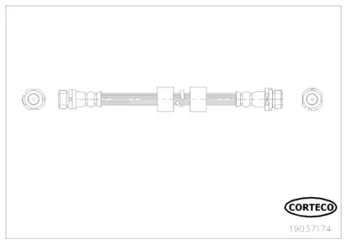 Brake Hose 19037174 CORTECO