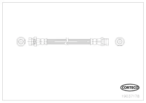 Brake Hose 19037178 CORTECO
