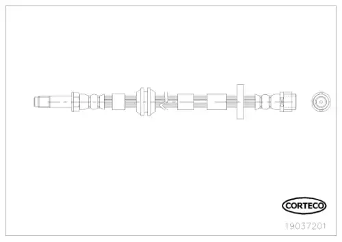 Brake Hose 19037201 CORTECO