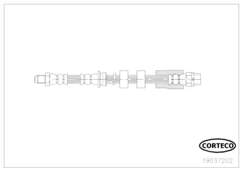 Brake Hose 19037202 CORTECO