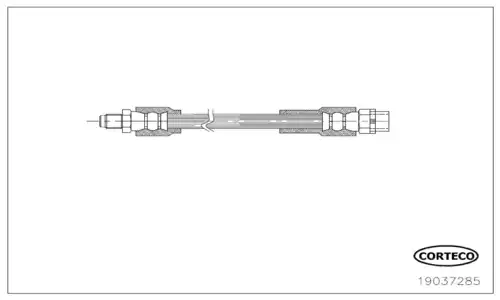 Brake Hose 19037285 CORTECO