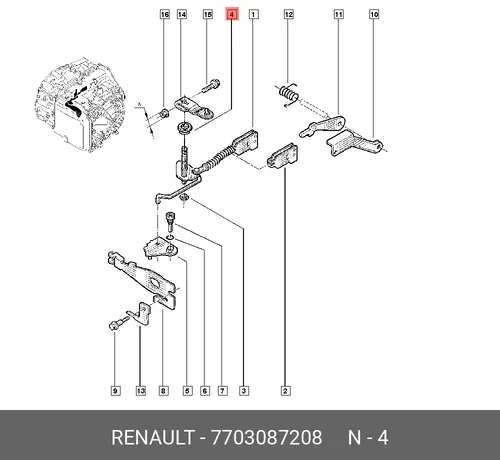 УПЛОТНИТ КОЛЬЦО (РЕЗ) 7703087208 RENAULT
