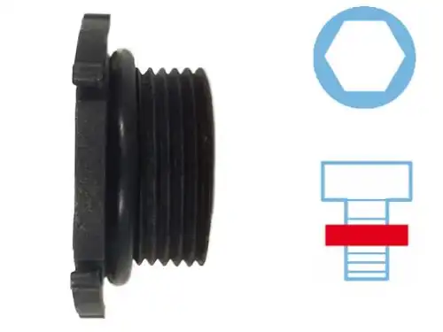 Oil Drain Plug, oil pan 49362592 CORTECO