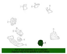 Подушка крепления двигателя MB 204 240 58 17
