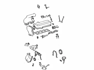 Full Gasket Set, engine 04111-74191 TOYOTA / LEXUS
