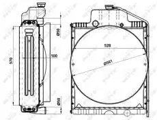 Радиатор кондиционера (конденсатор) NRF 54096