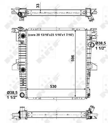 Радиатор кондиционера (конденсатор) NRF 56034