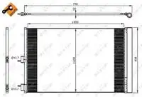 Радиатор кондиционера (конденсатор) NRF 350206