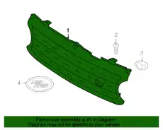 Решетка радиатора LAND ROVER LR020938