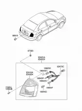 фонарь 92401-1E010 HYUNDAI