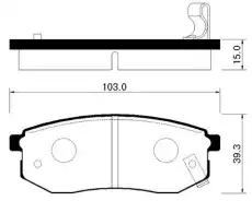 Тормозные колодки дисковые задняя ось HSB HP0011