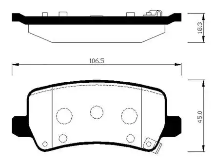 Тормозные колодки дисковые HSB HP0049