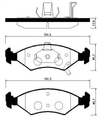 Тормозные колодки дисковые HSB HP1021
