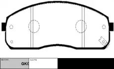 Тормозные колодки дисковые CTR CKKK-24