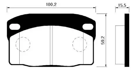 Тормозные колодки дисковые передняя ось HSB HP2003
