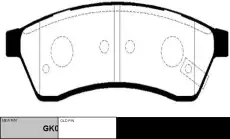 Тормозные колодки дисковые CTR CKKD-16