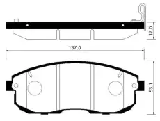 Тормозные колодки дисковые HSB HP3001