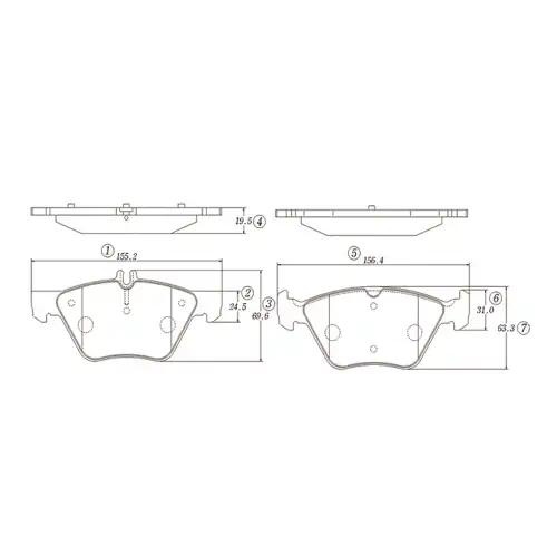Тормозные колодки дисковые CTR CKKS-5