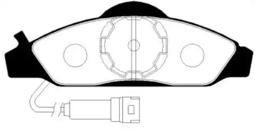 Тормозные колодки дисковые передняя ось CTR CKKS-6