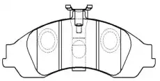 Тормозные колодки дисковые CTR CKG-1