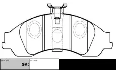 Тормозные колодки дисковые CTR CKG-1