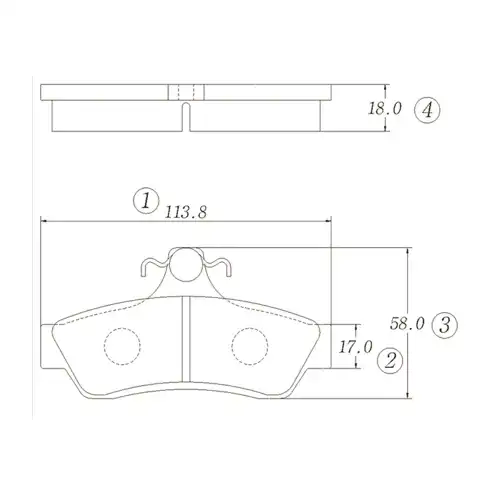 Тормозные колодки дисковые CTR CKHD-2
