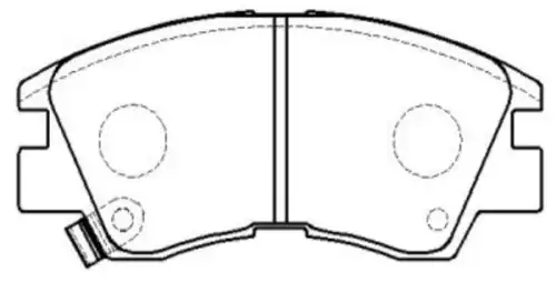 Тормозные колодки дисковые CTR CKM-4