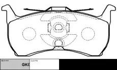 Тормозные колодки дисковые CTR CKF-3