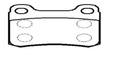 Тормозные колодки дисковые CTR CKBZ-3