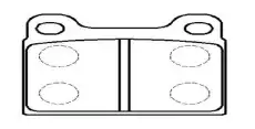 Тормозные колодки дисковые CTR CKBZ-5