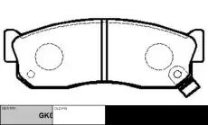 Тормозные колодки дисковые CTR CKN-2