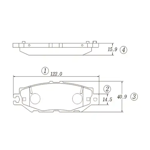 Тормозные колодки дисковые CTR CKT-24