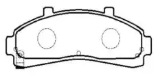 Тормозные колодки дисковые CTR CKF-5
