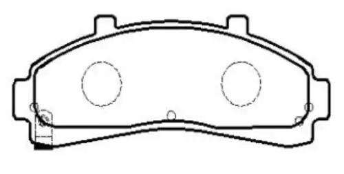 Тормозные колодки дисковые CTR CKF-5