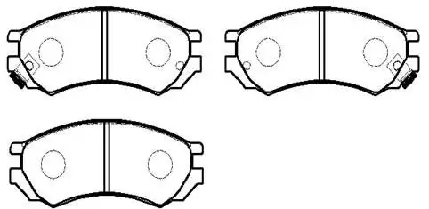 Тормозные колодки дисковые HSB HP5102