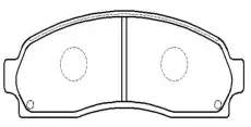 Тормозные колодки дисковые CTR CKF-7