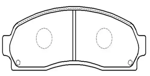 Тормозные колодки дисковые CTR CKF-7