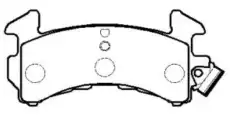 Тормозные колодки дисковые CTR CKG-4