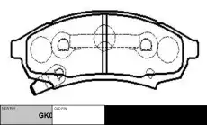 Тормозные колодки дисковые CTR CKG-11