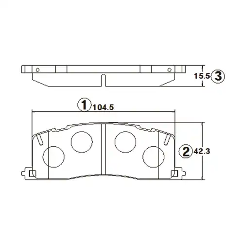 Тормозные колодки дисковые CTR CKT-38