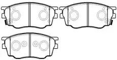 Тормозные колодки дисковые HSB HP5144